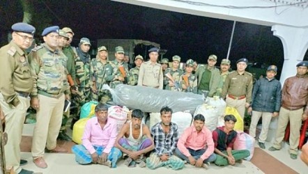 5 arrested with Ganja in Sonamura. TIWN Pic Feb 25